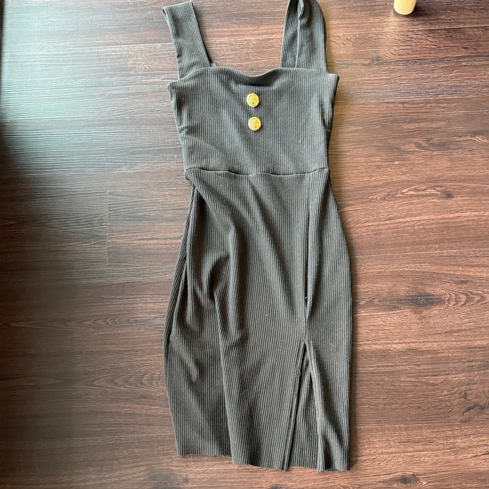 Socialite Ribbed Mini Dress - Picture 1 of 8